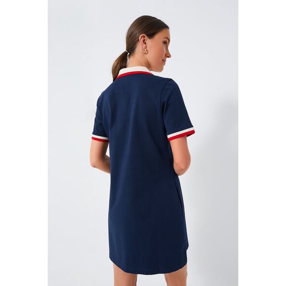 TUCKERNUCK Midnight Navy Hutton Polo Dress NWT Size Medium - Picture 4 of 10